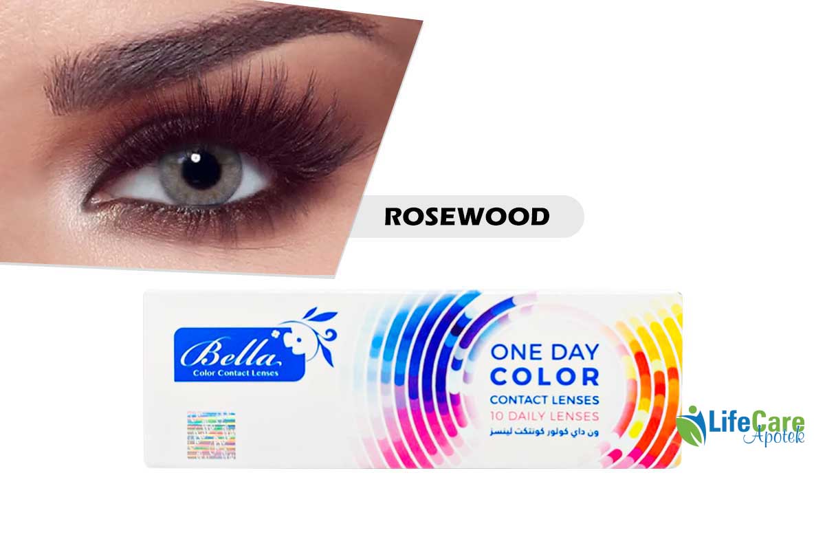 BELLA ONE DAY COLOR CONTACT LENSES ROSEWOOD 10 PCS - Life Care Apotek