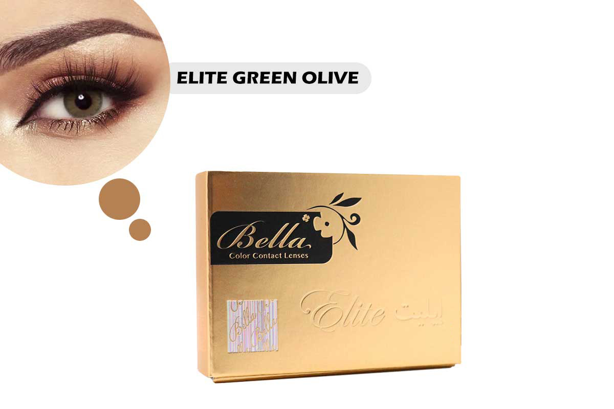 BELLA COLOR CONTACT LENSES ELITE GREEN OLIVE - Life Care Apotek