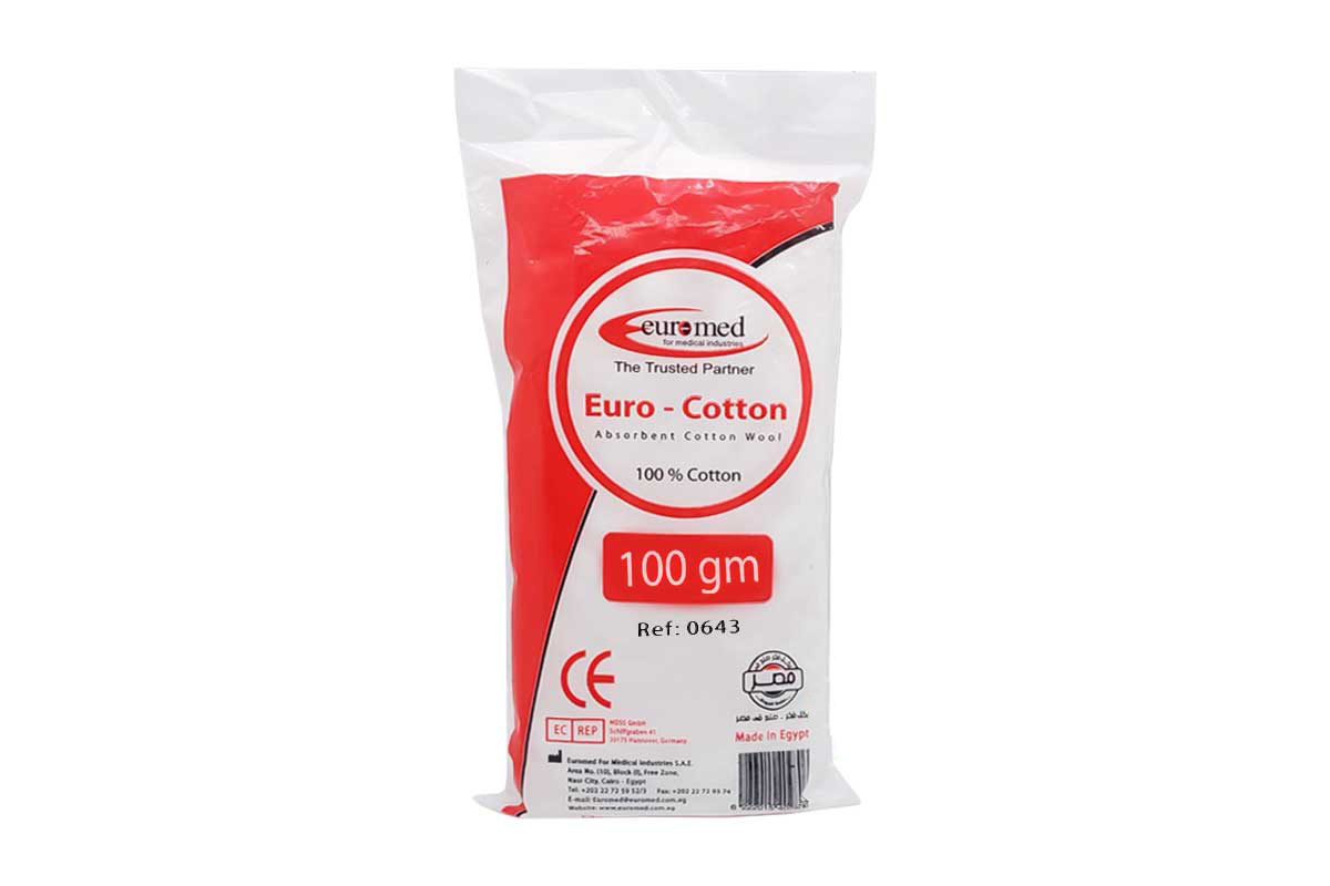EUROMED EURO COTTON 100 GM - Life Care Apotek