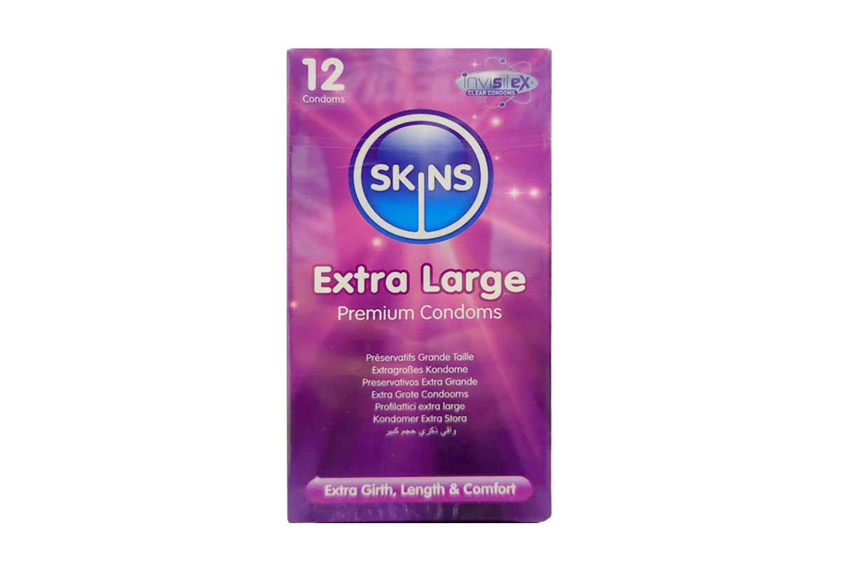 SKINS EXTRA LARGE 12 CONDOMS - Life Care Apotek