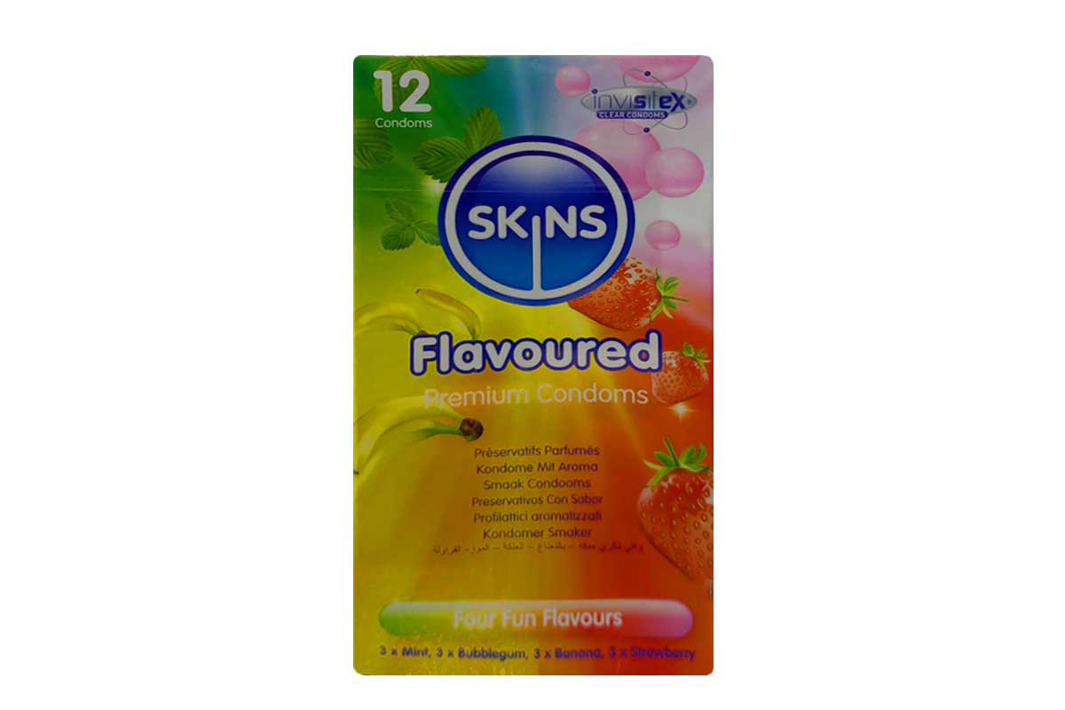 SKINS FLAVOURED 12 CONDOMS - Life Care Apotek