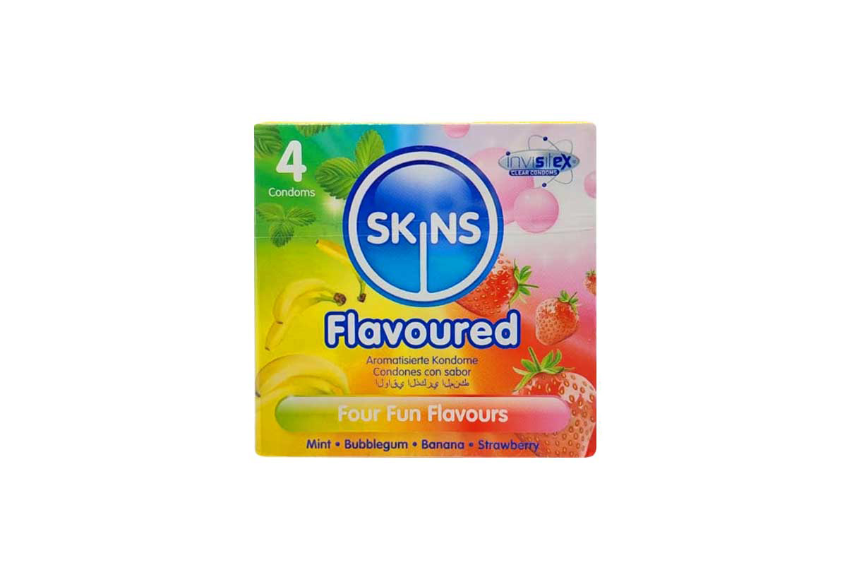 SKINS FLAVOURED 4 CONDOMS - Life Care Apotek