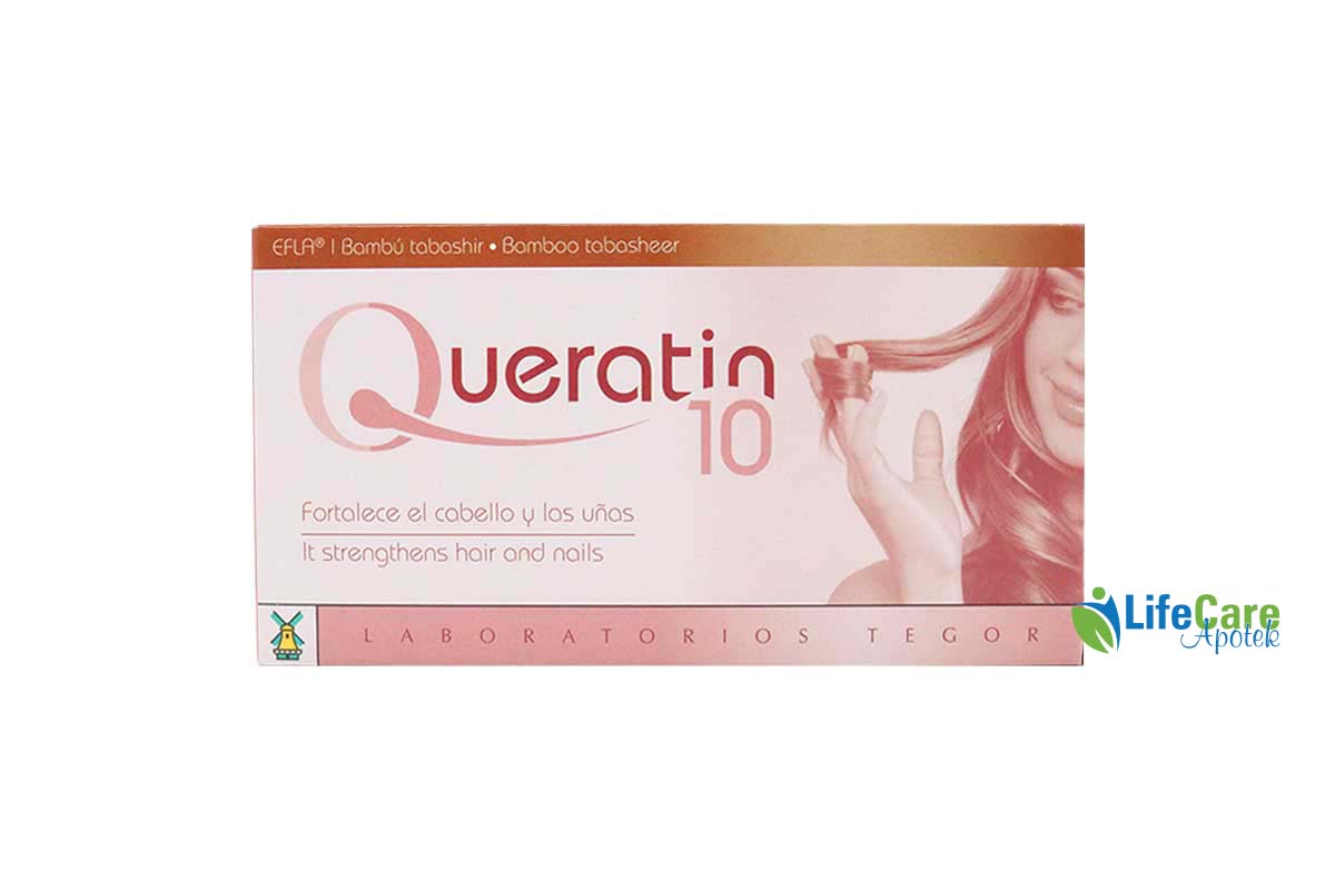 QUERATIN 10 FOR HAIR AND NAIL 45 TABLETS - Life Care Apotek