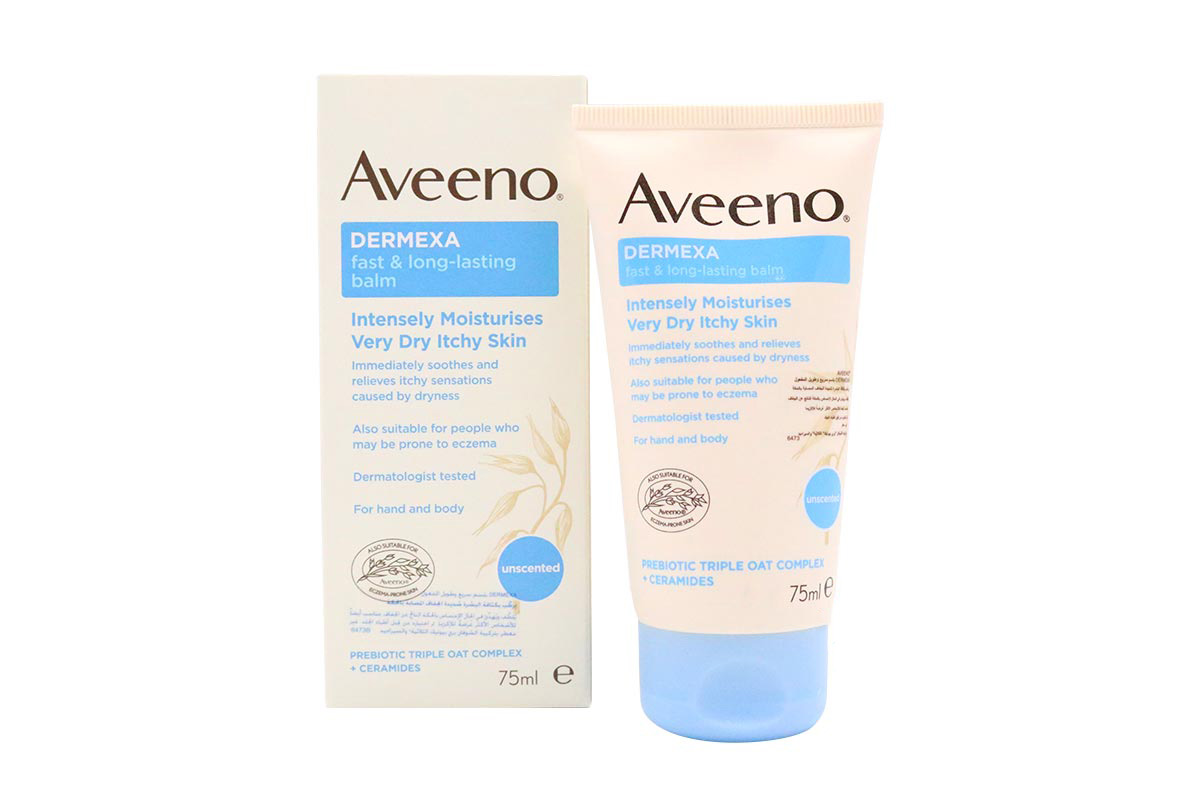 AVEENO DERMEXA FAST AND LONG LASTING BALM 75 ML - Life Care Apotek