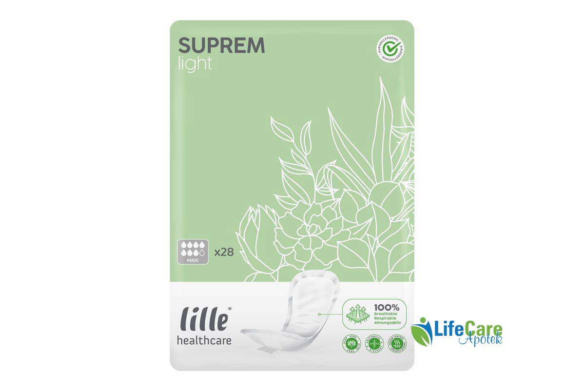LILLE HEALTHCARE SUPREM LIGHT MAXI 28 PCS - Life Care Apotek
