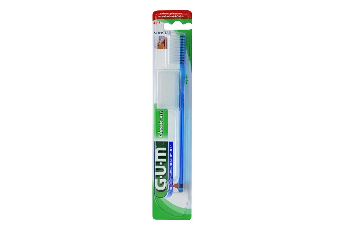 GUM CLASSIC SOFT TOOTHBRUSH BLUE 411 - Life Care Apotek