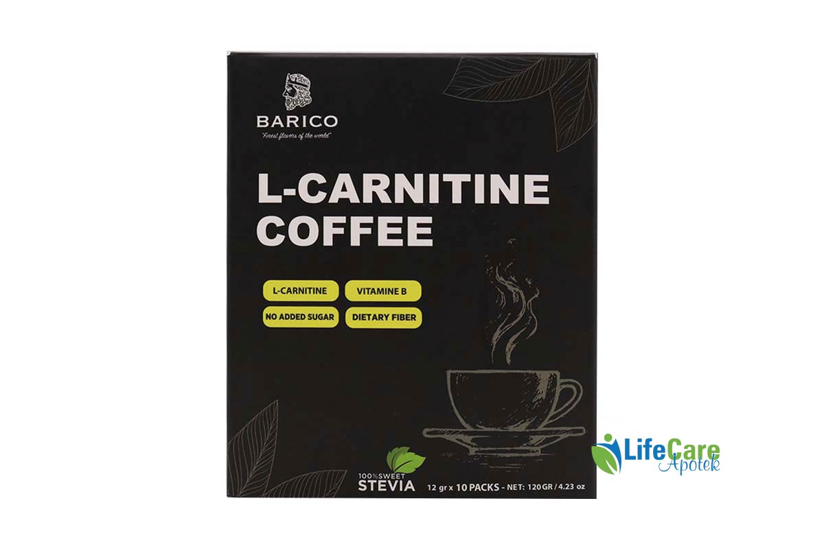 BARICO L CARNITINE COFFEE 12GR X 10 PACKS - Life Care Apotek