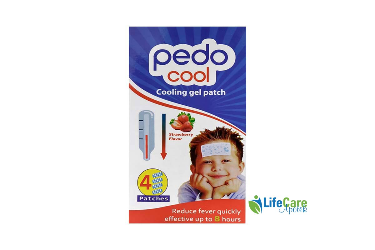 PEDO COOL COOLING GEL PATCH 8 HOURS 4 PATCHES - Life Care Apotek