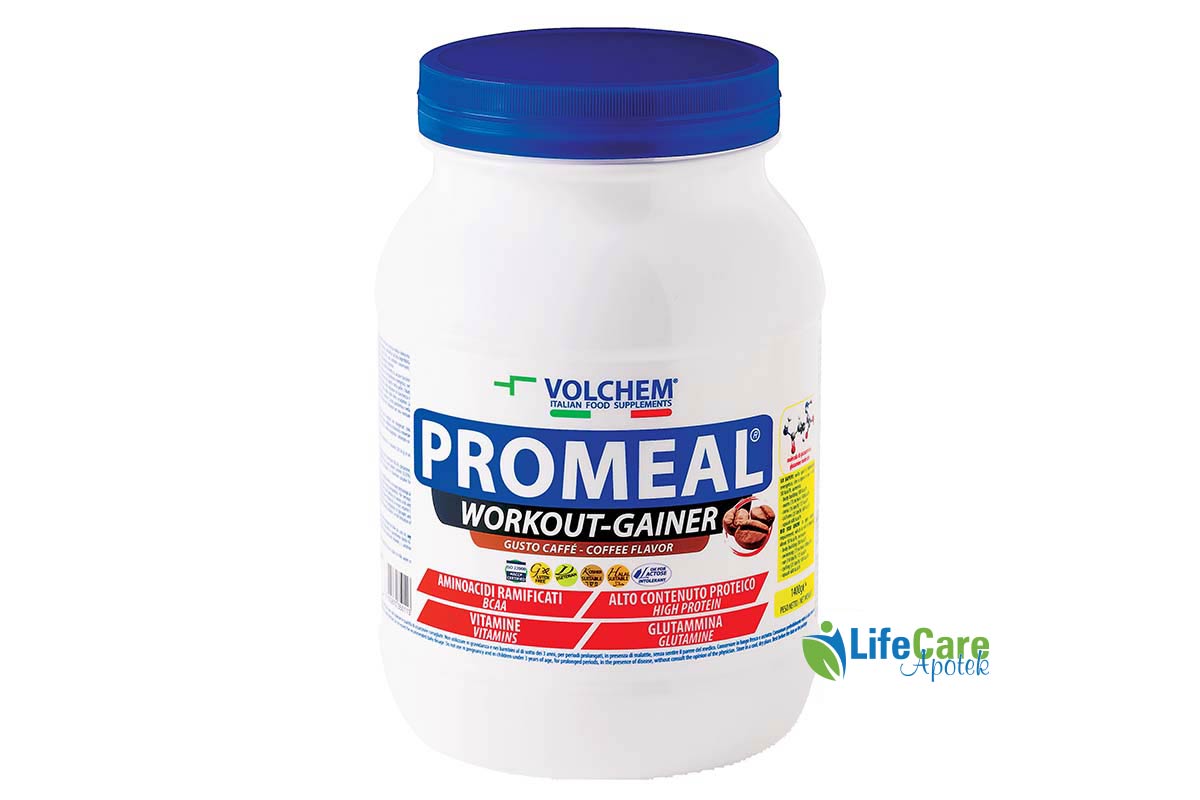 VOLCHEM PROMEAL WEIGHT GAINER COFFEE 1400G - Life Care Apotek
