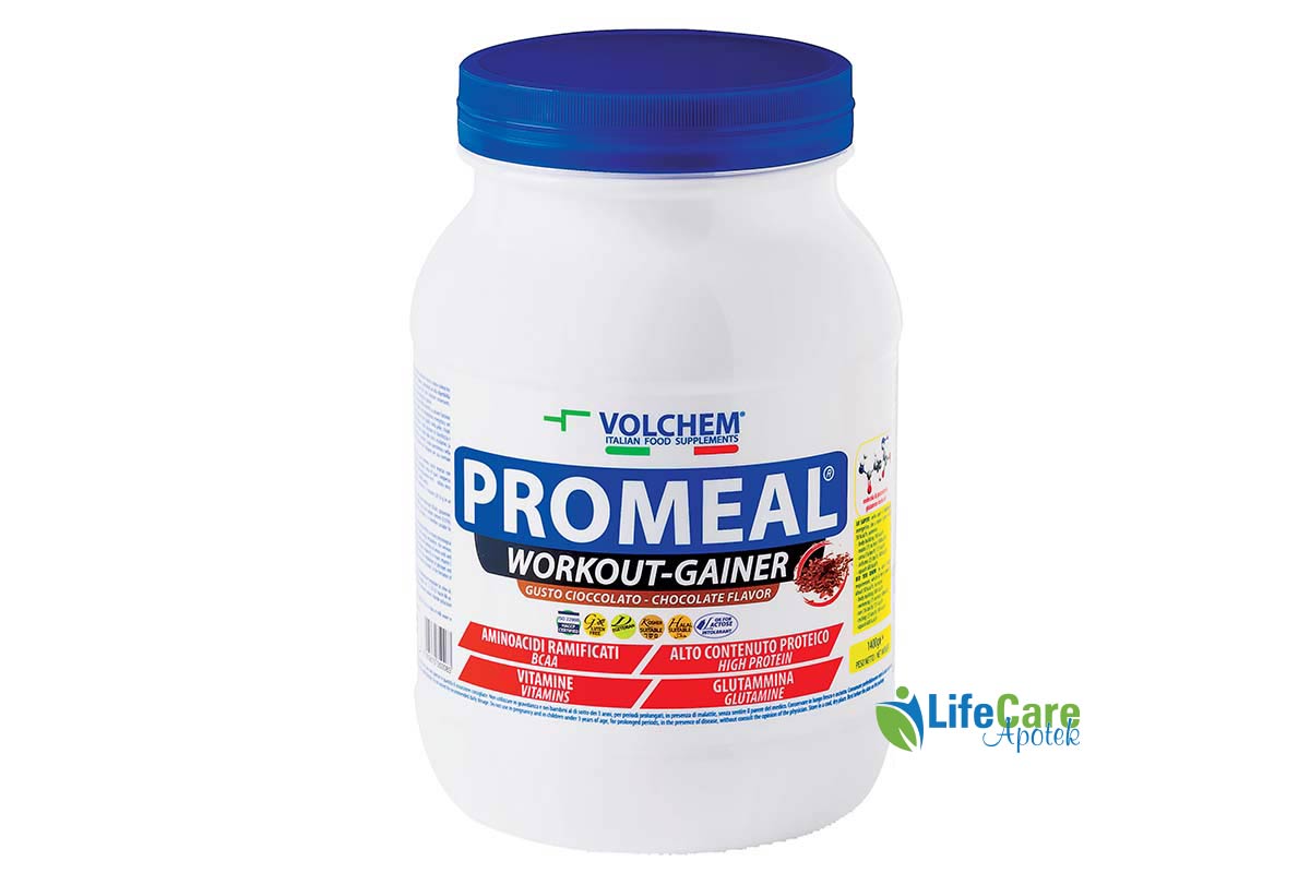 VOLCHEM PROMEAL WEIGHT GAINER CHOCOLATE 1400G - Life Care Apotek