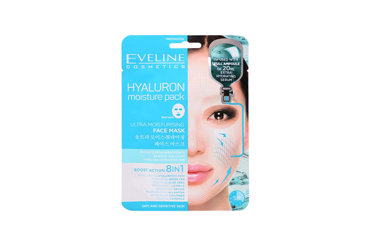 EVELINE HYALURON ULTRA MOISTURISING FACE MASK 1PCS - Life Care Apotek