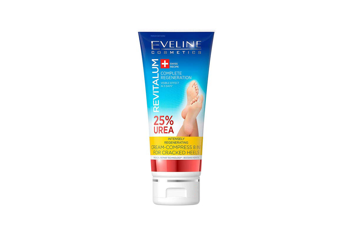 EVELINE REVITALUM 25% UREA 8IN1 CRACKED HEELS CREAM 75ML - Life Care Apotek