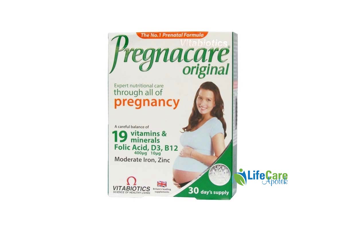 VITABIOTICS PREGNACARE ORIGINAL PREGNANCY 30 CAPSULES - Life Care Apotek