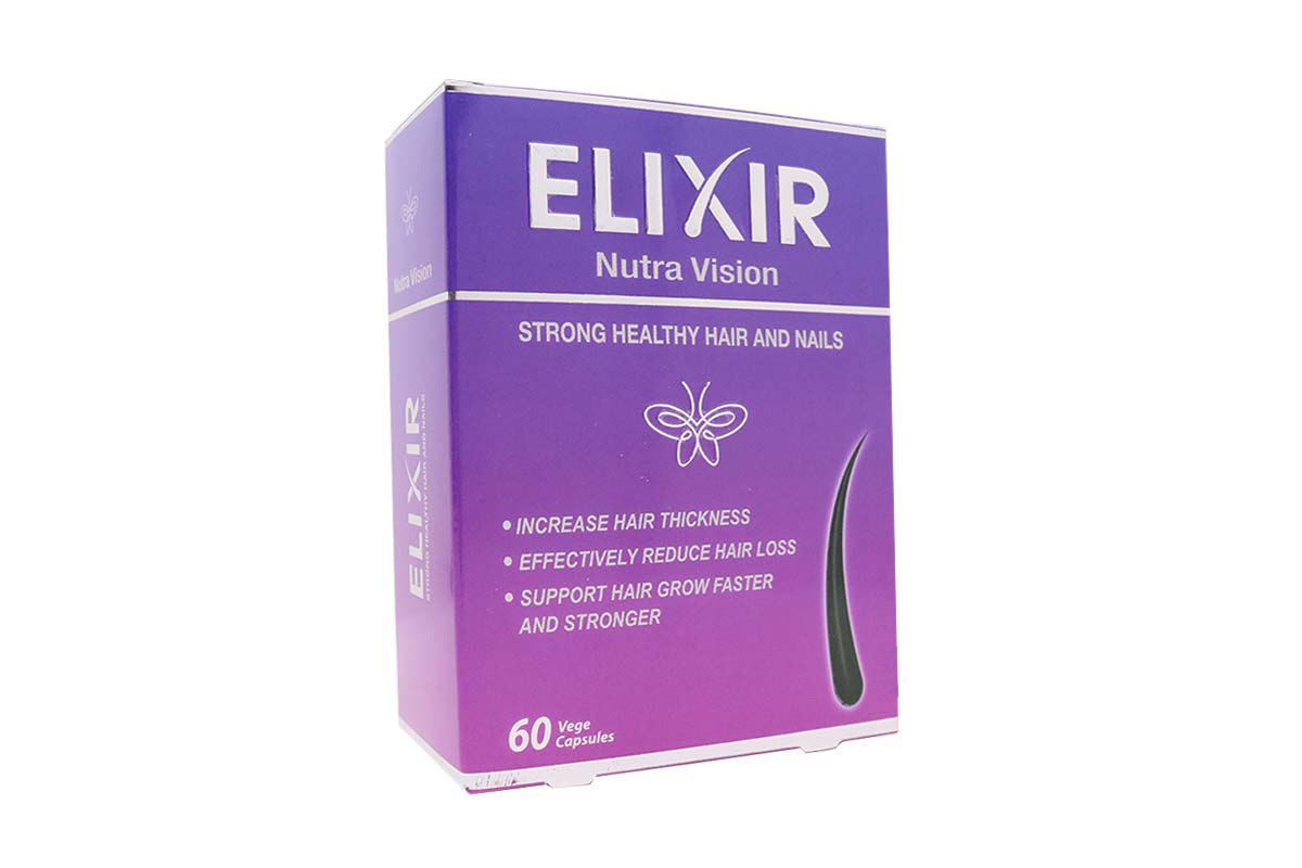 PURE HEALTH ELIXIR NUTRA VISION HAIR AND NAILS 60 VEGE CAPSULES - Life Care Apotek