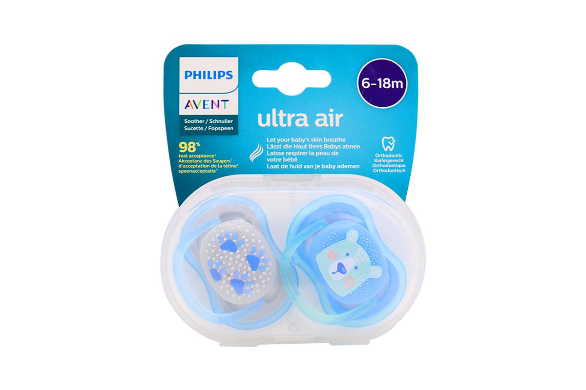 PHILIPS AVENT ULTRA  AIR FREE FLOW SOOTHER 6 TO 18 MONTH - Life Care Apotek