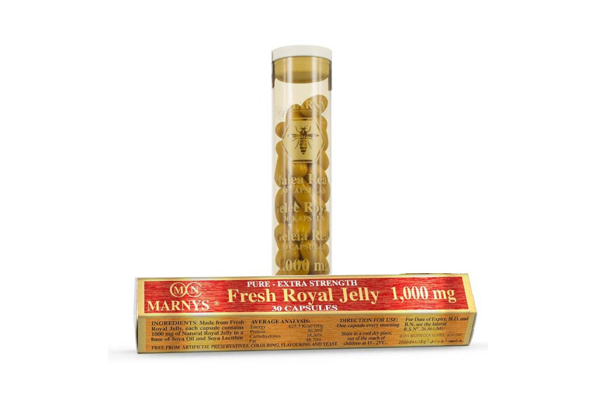 MARNYS FRESH ROYAL JELLY 1000 MG 30 CAPSULES - Life Care Apotek