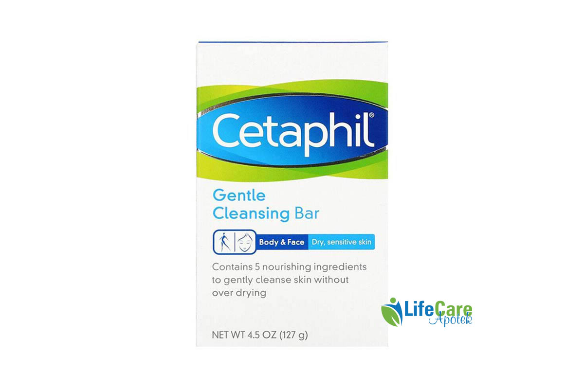 CETAPHIL GENTLE CLEANSING BAR 127 GM - Life Care Apotek