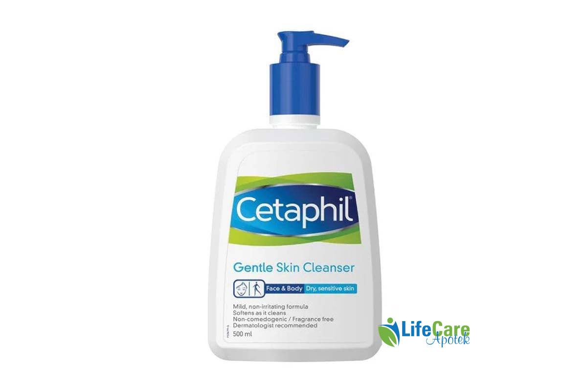 CETAPHIL GENTLE SKIN CLEANSER FACE AND BODY 500ML - Life Care Apotek