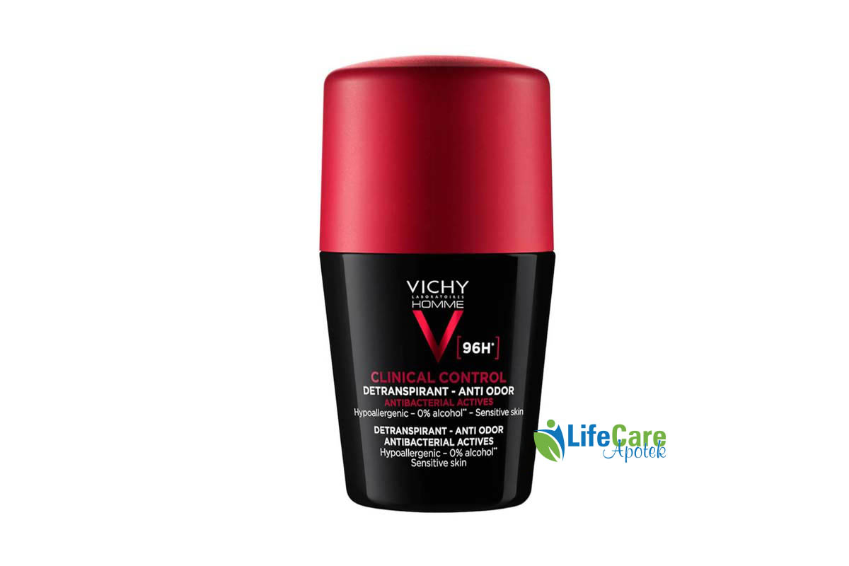 VICHY DEO ROLL CLINICAL CONTROL BLACK 96H 50 ML - Life Care Apotek