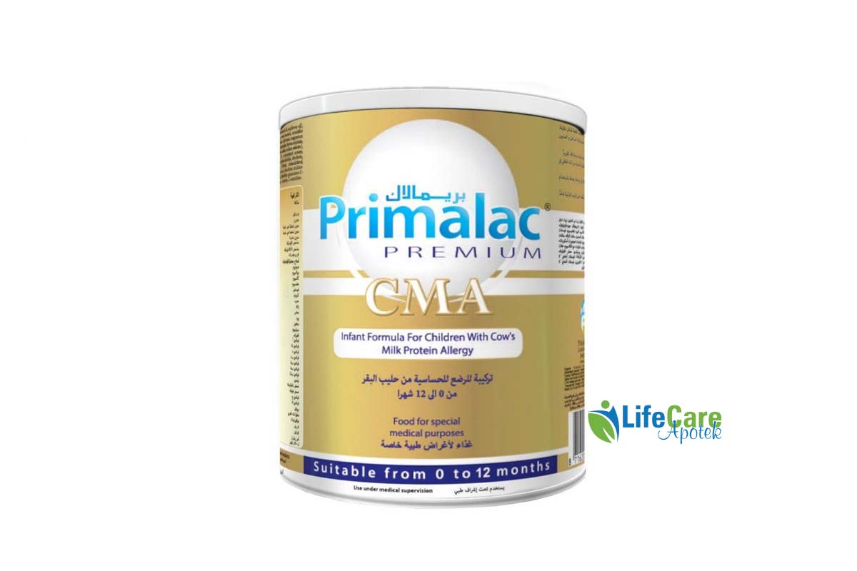 PRIMALAC PREMIUM CMA FROM 0 TO 12 MONTHS 400GM - Life Care Apotek