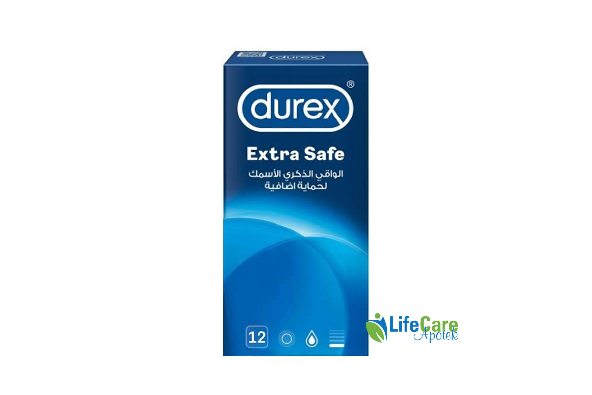 DUREX EXTRA SAFE 12 CONDOMS - Life Care Apotek
