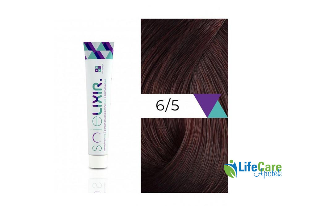 SOIELIXIR AMMONIA FREE HAIR COLOR 6/5 DARK MAHOGANY BLONDE 100ML - Life Care Apotek