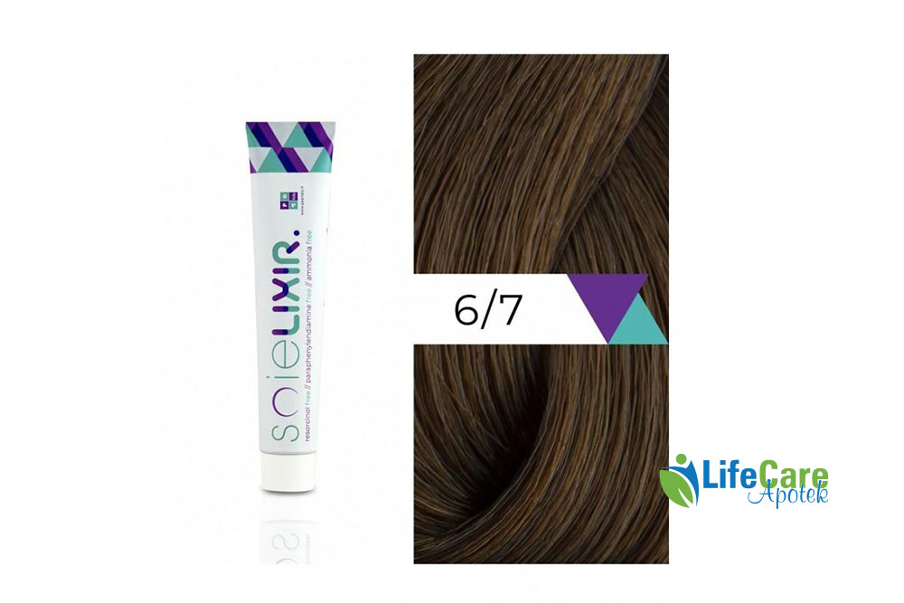 SOIELIXIR AMMONIA FREE HAIR COLOR 6/7 DARK MAROON BLONDE 100ML - Life Care Apotek