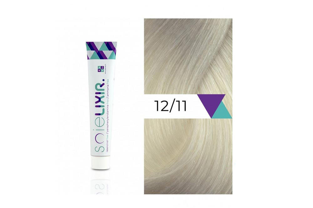 SOIELIXIR AMMONIA FREE HAIR COLOR 12/11 EXTRA LIGHT BLONDE INTENSE ASH 100 ML - Life Care Apotek