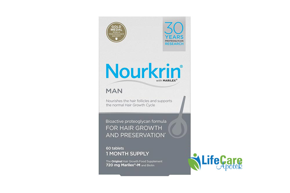 NOURKRIN MAN 60 TABLETS - Life Care Apotek