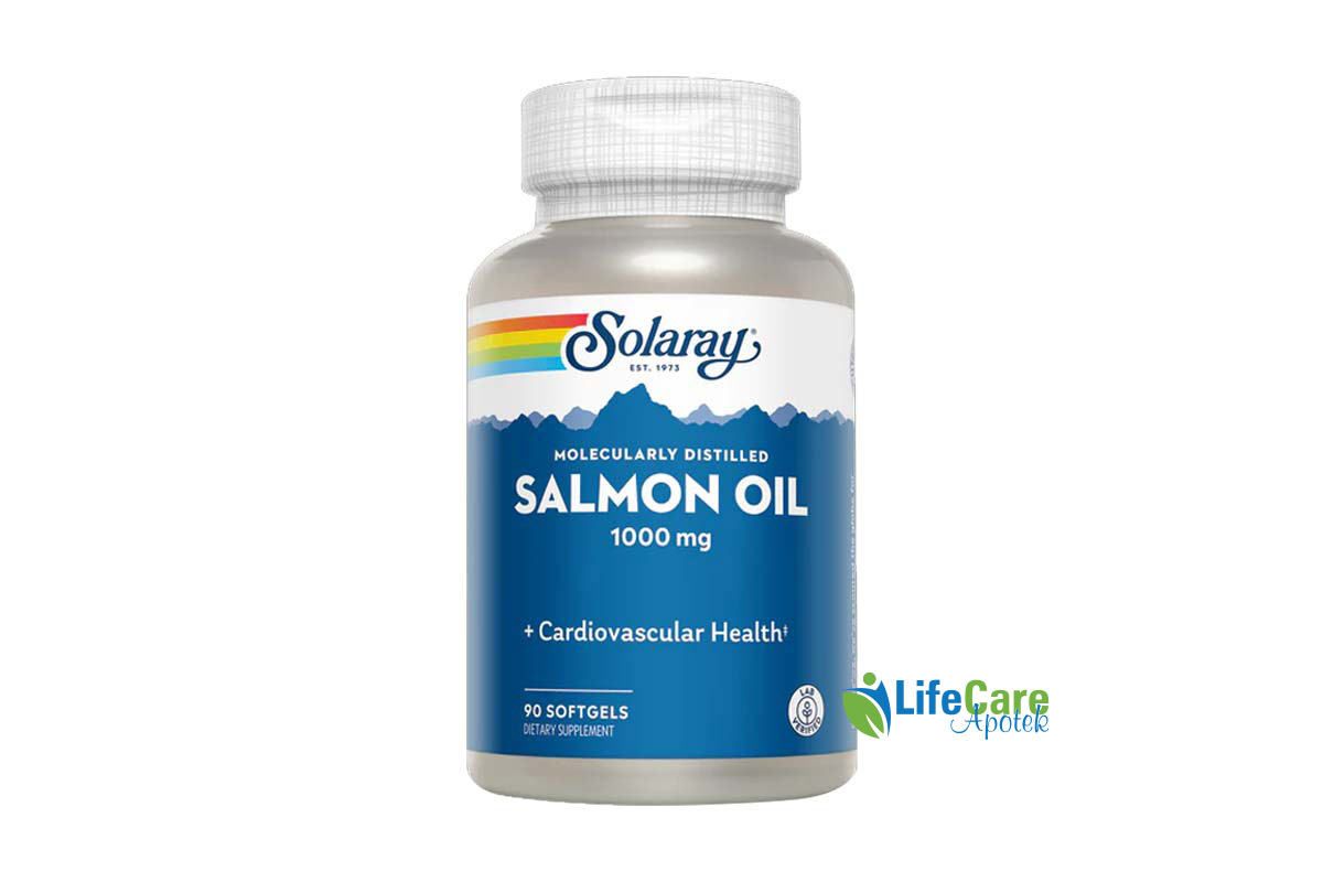 SOLARAY SALMON OIL 1000MG 90 SOFTGELS - Life Care Apotek