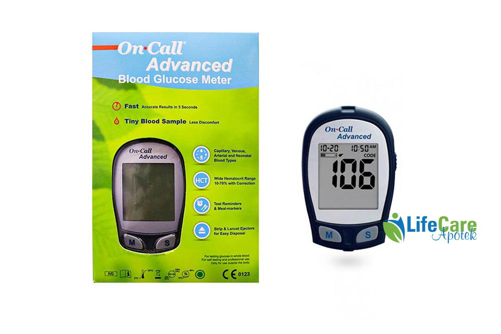ON CALL ADVANCED BLOOD GLUCOSE METER - Life Care Apotek