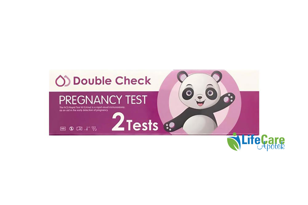 PREGNANCY TEST DOUBLE CHECK 2 TEST - Life Care Apotek