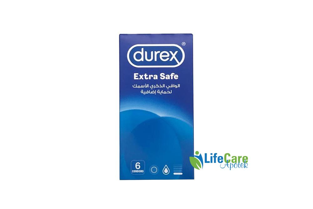 DUREX EXTRA SAFE 6 CONDOMS - Life Care Apotek