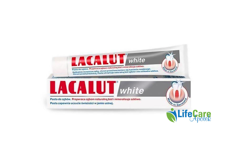 LACALUT WHITE TOOTHPASTE 75 ML - Life Care Apotek