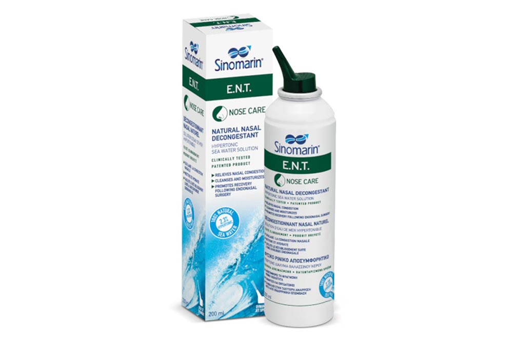 SINOMARIN E N T NOSE CARE DECONGESTANT SPRAY 200ML - Life Care Apotek