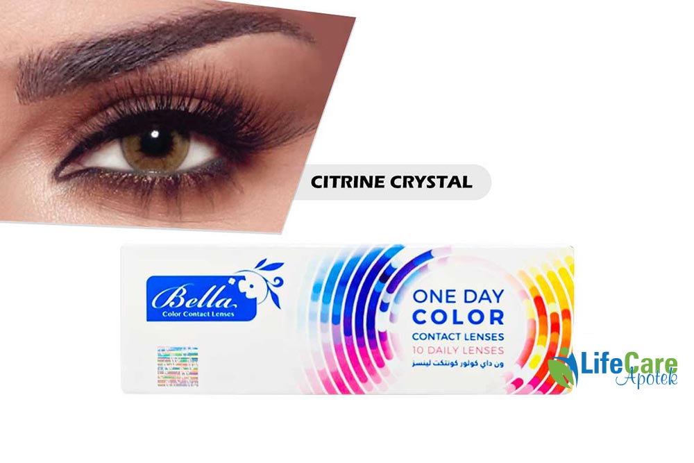 BELLA ONE DAY COLOR CONTACT LENSES CITRINE CRYSTAL 10 PCS - Life Care Apotek