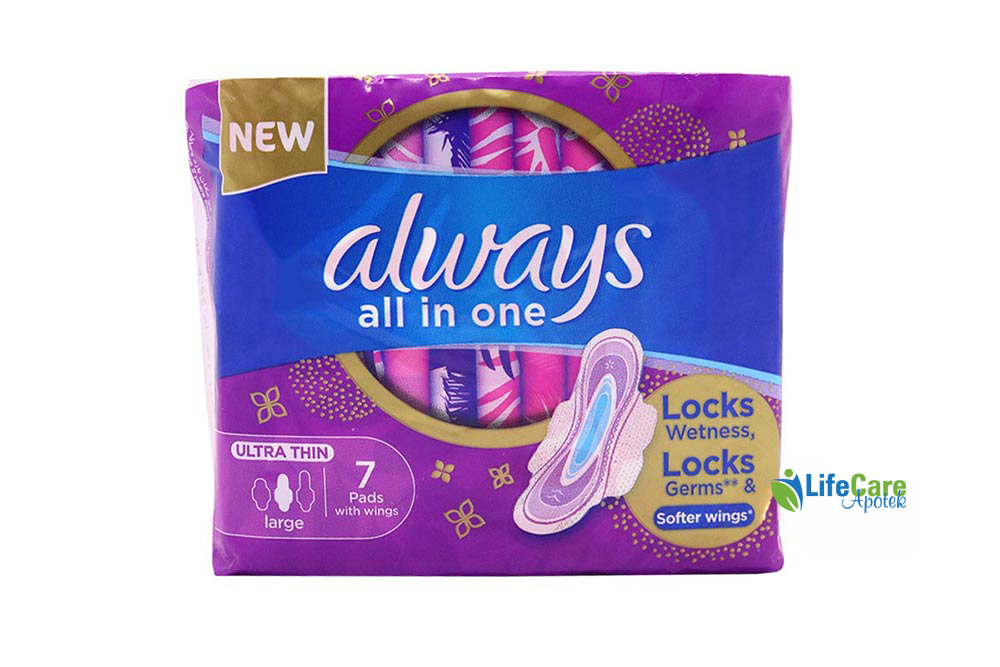 ALWAYS ALL IN ONE ULTRA THIN LARGE 7PADS - Life Care Apotek