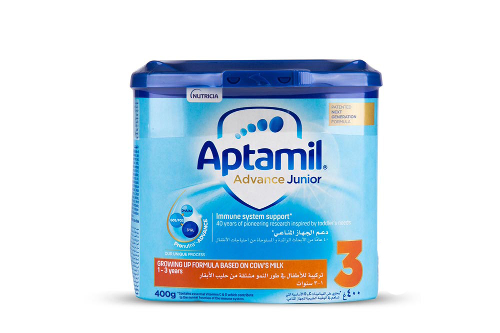 APTAMIL ADVANCE JUNIOR NO 3 FROM 1 TO 3 YEARS 400 GM - Life Care Apotek