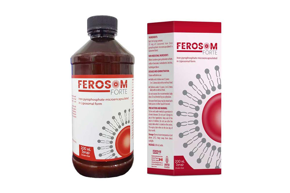 FEROSOM FORTE SYRUP 200 ML - Life Care Apotek