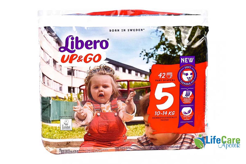 LIBERO UP AND GO NO5 42 PANT DIAPERS 10 TO 14KG - Life Care Apotek
