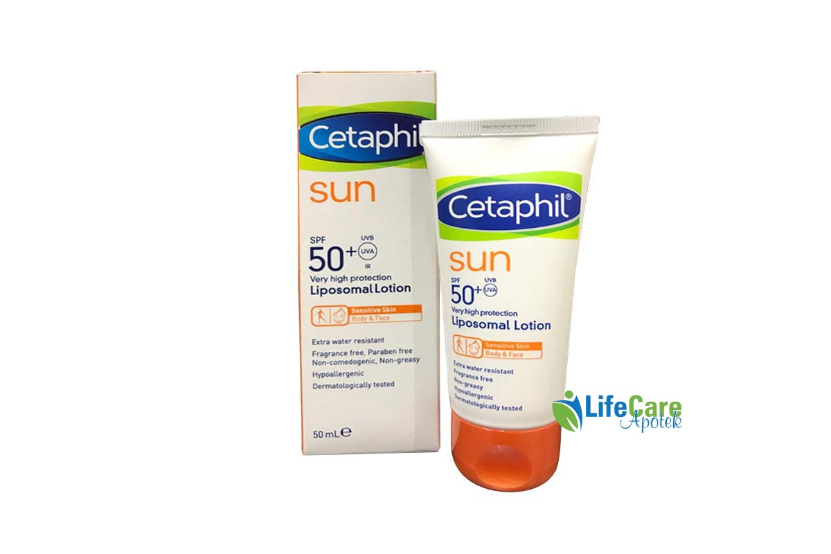 CETAPHIL SUN SPF50 PLUS LIPOSOMAL LOTION 50 ML - Life Care Apotek