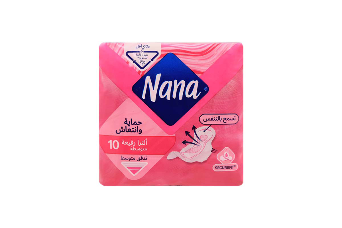 NANA  NORMAL ULTRA WITH WINGS 10PADS - Life Care Apotek