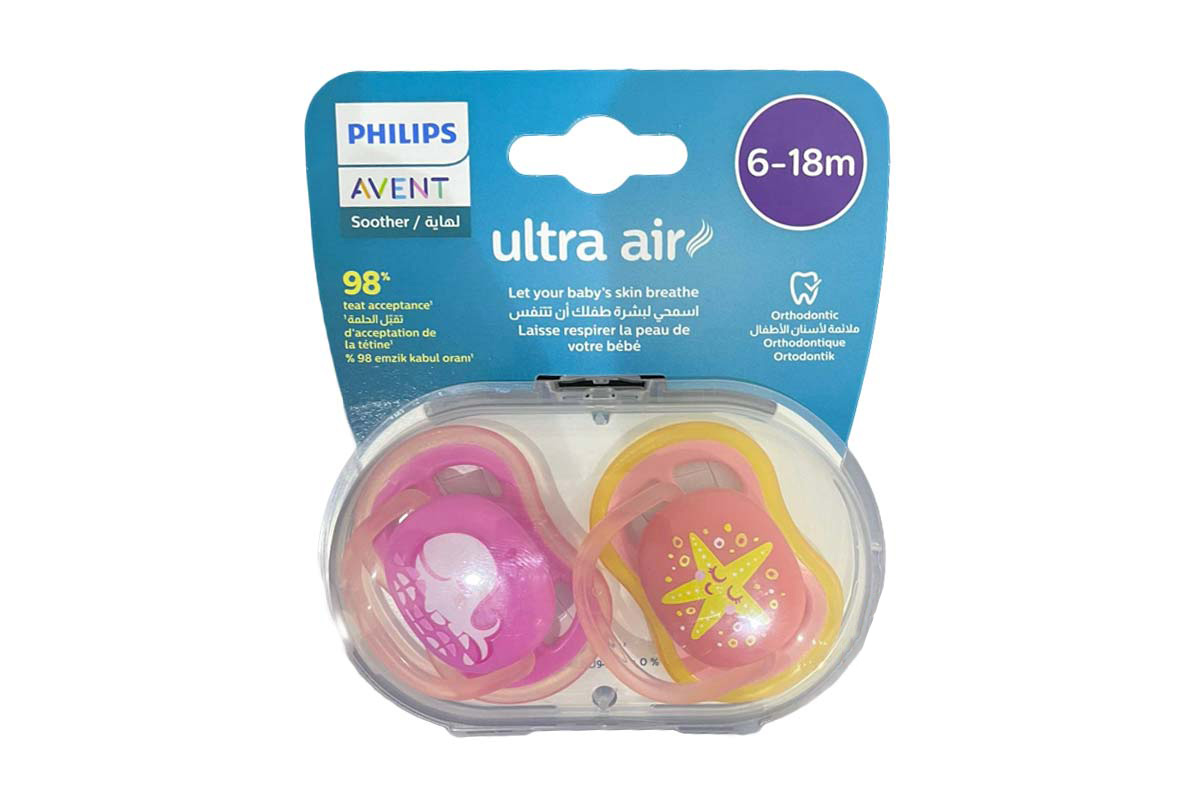 PHILIPS AVENT ULTRA  AIR PACIFIER 6 TO 18 MONTH - Life Care Apotek