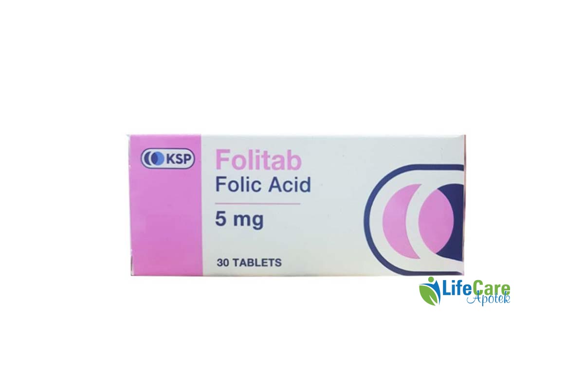 FOLITAB 5 MG 30 TAB - Life Care Apotek