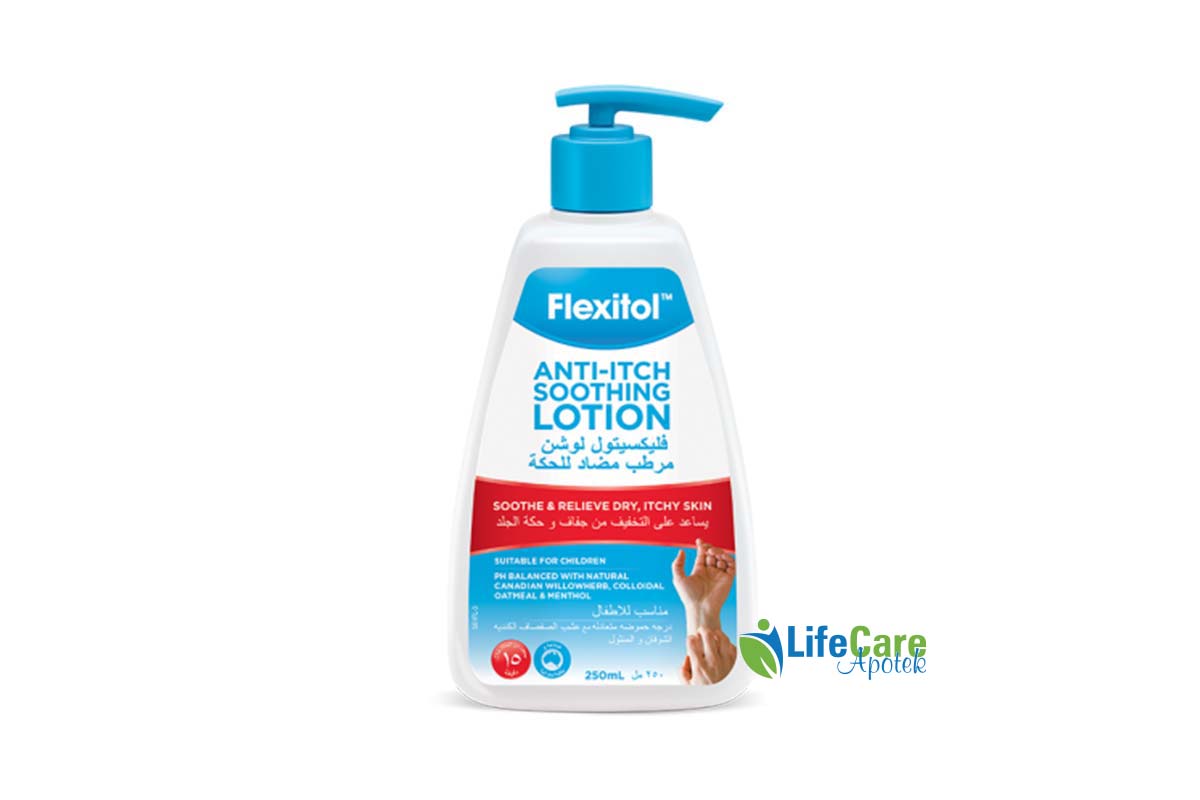 FLEXITOL ANTI ITCH SOOTHING LOTION 250 ML - Life Care Apotek