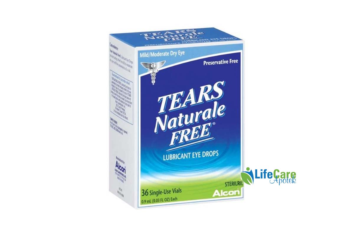 TEARS NATURALE FREE EYE DROPS .9ML 36 SINGLE - Life Care Apotek