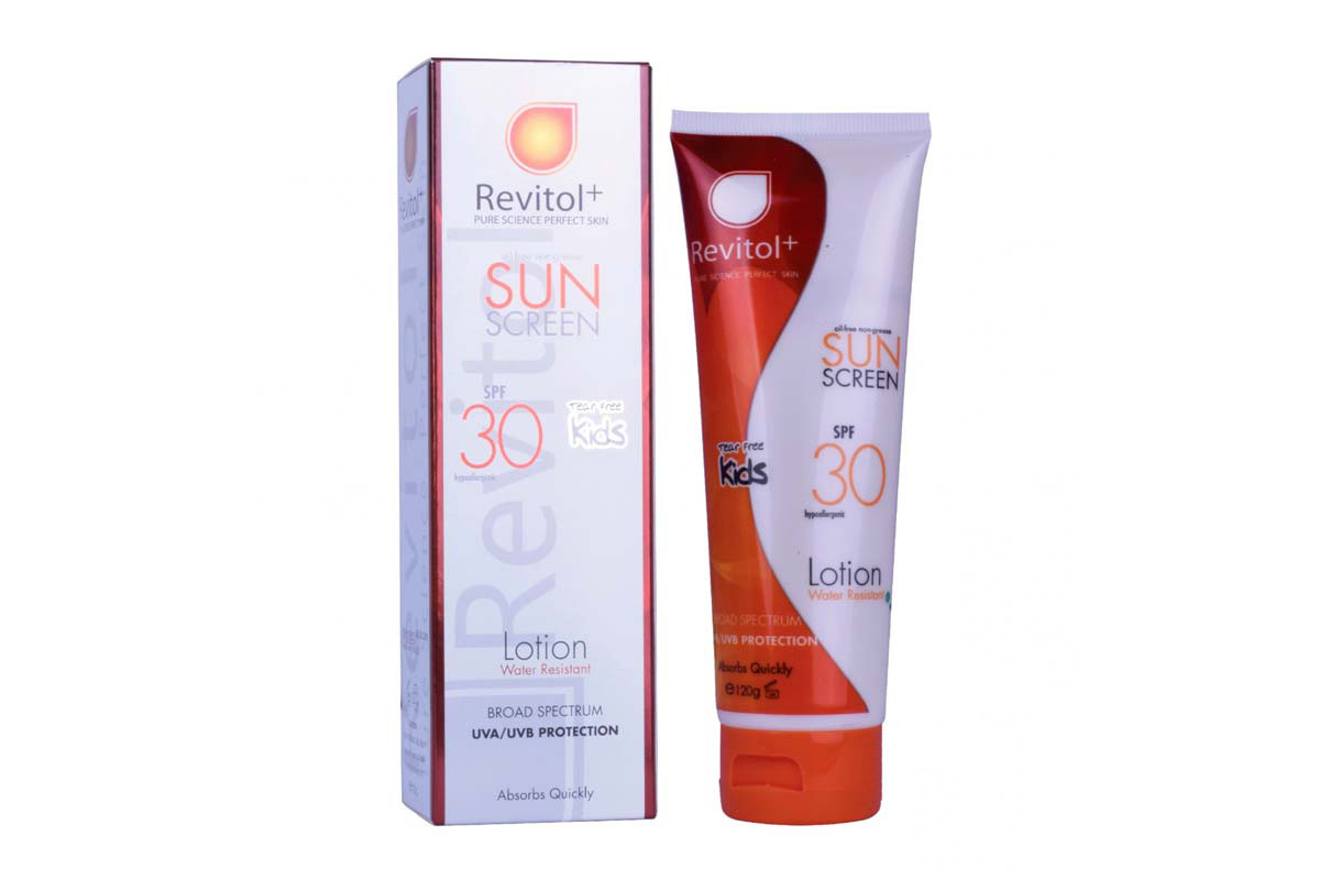 REVITOL KIDS SUN SCREEN SPF30 LOTION 120 GM - Life Care Apotek