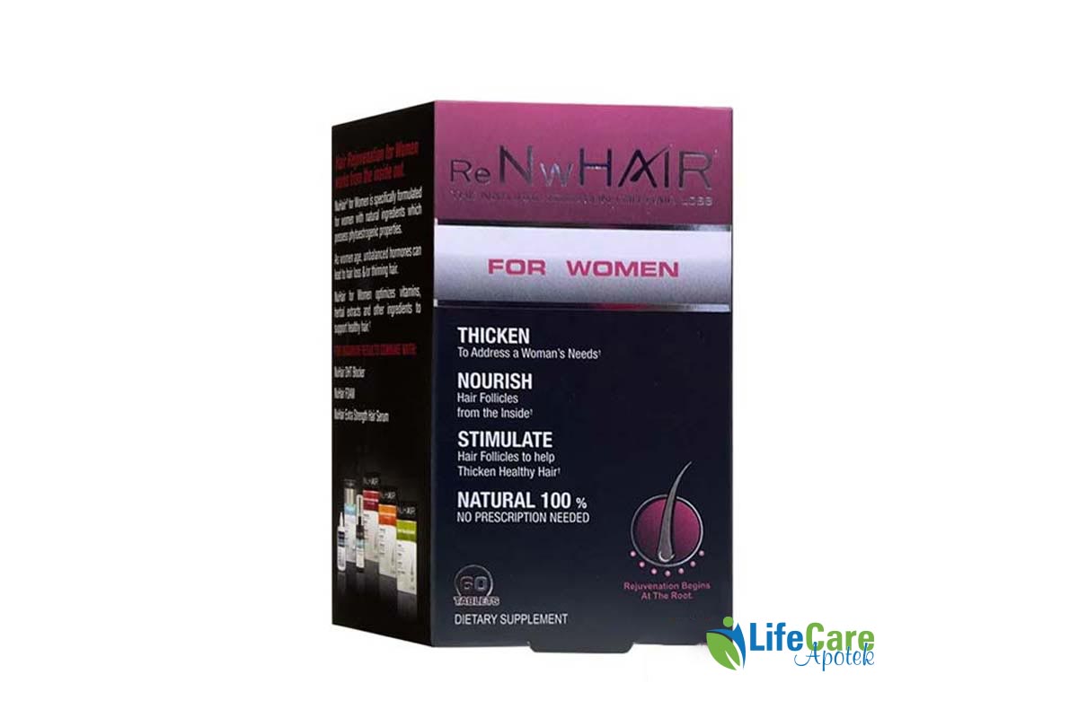 HEALTH NATURE RENWHAIR FOR WOMEN 60 TABLETS - Life Care Apotek