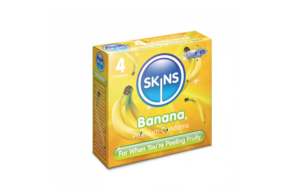 SKINS BANANA PREMIUM 4 CONDOMS - Life Care Apotek