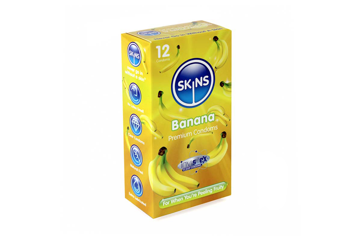 SKINS BANANA PREMIUM 12 CONDOMS - Life Care Apotek